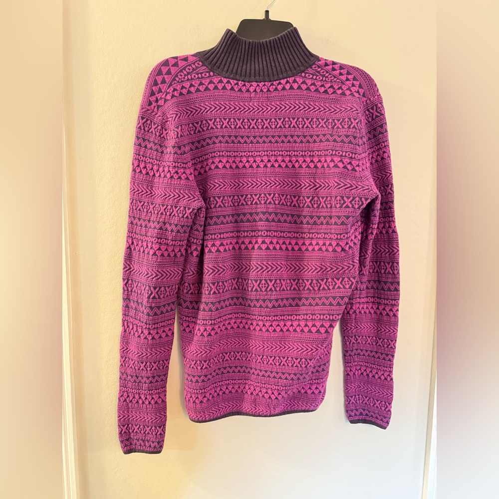 Title Nine Tribal Patterned Pullover Sweater With… - image 6